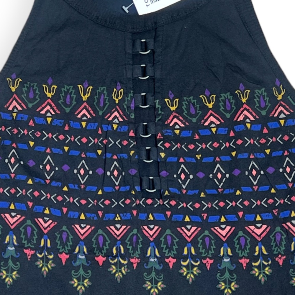 Torrid Black Geo Print O-Ring Goddess Tank size 1X - Picture 5 of 12